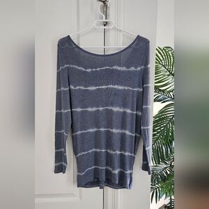 Vans Women's Blue Striped Top
